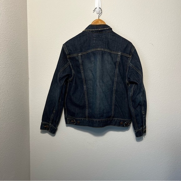 Levi Strauss Signature Denim Jacket with factory distressing  Size Large 12-14. - Picture 2 of 3